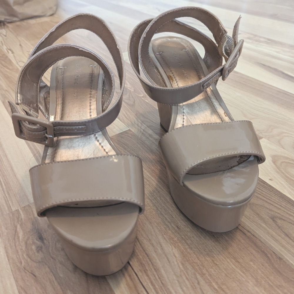 Nude platforms BCBG